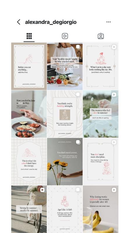 Instagram feed design