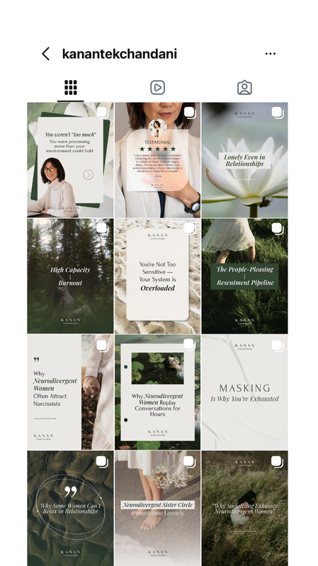 Instagram feed design