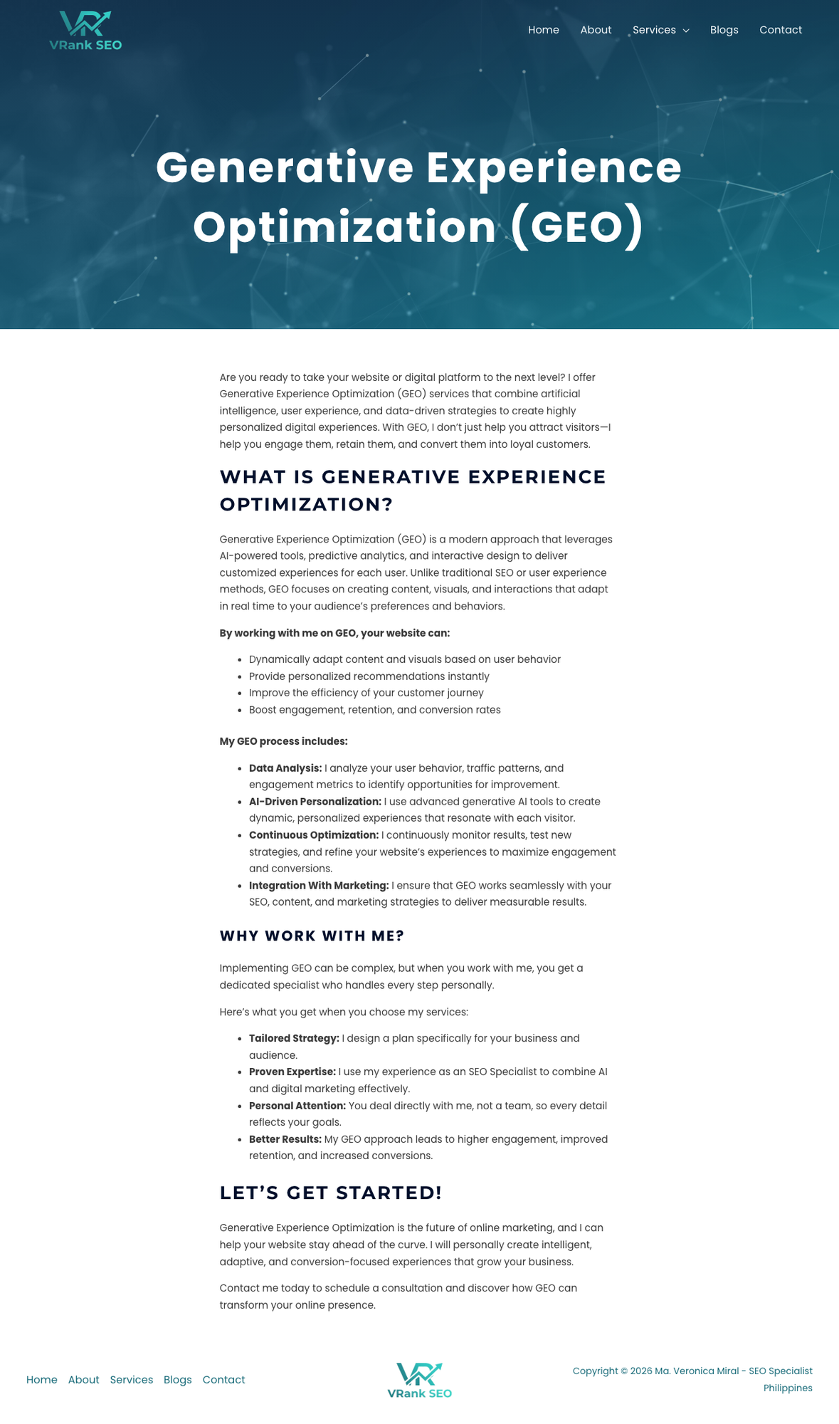 SEO and GEO services